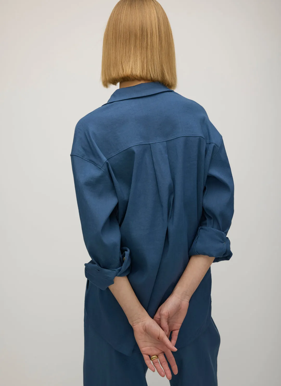 Marbella Linen Boyfriend Shirt sold by Kit and Ace product image thumbnail 3