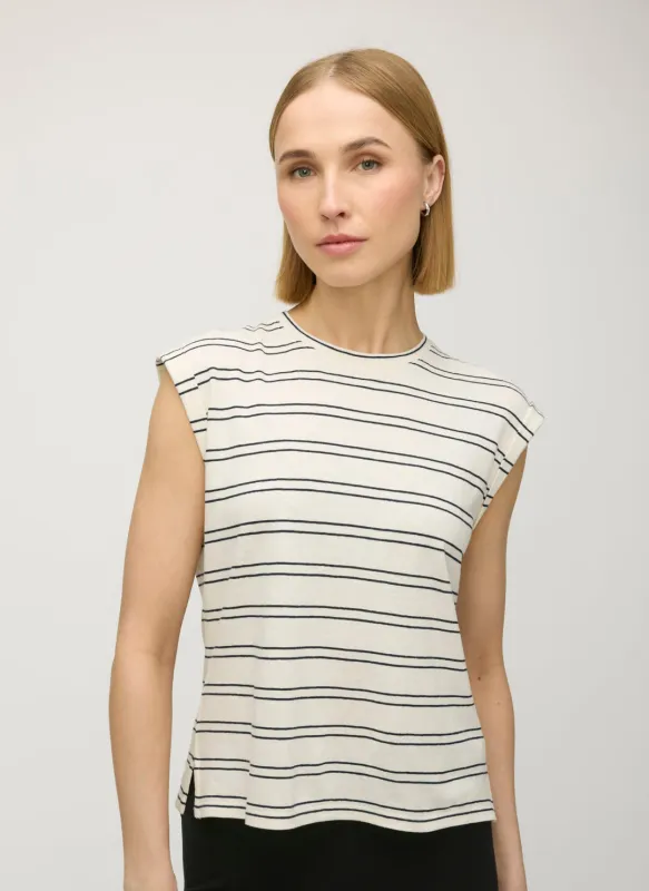 Luna Linen Muscle Tank sold by Kit and Ace