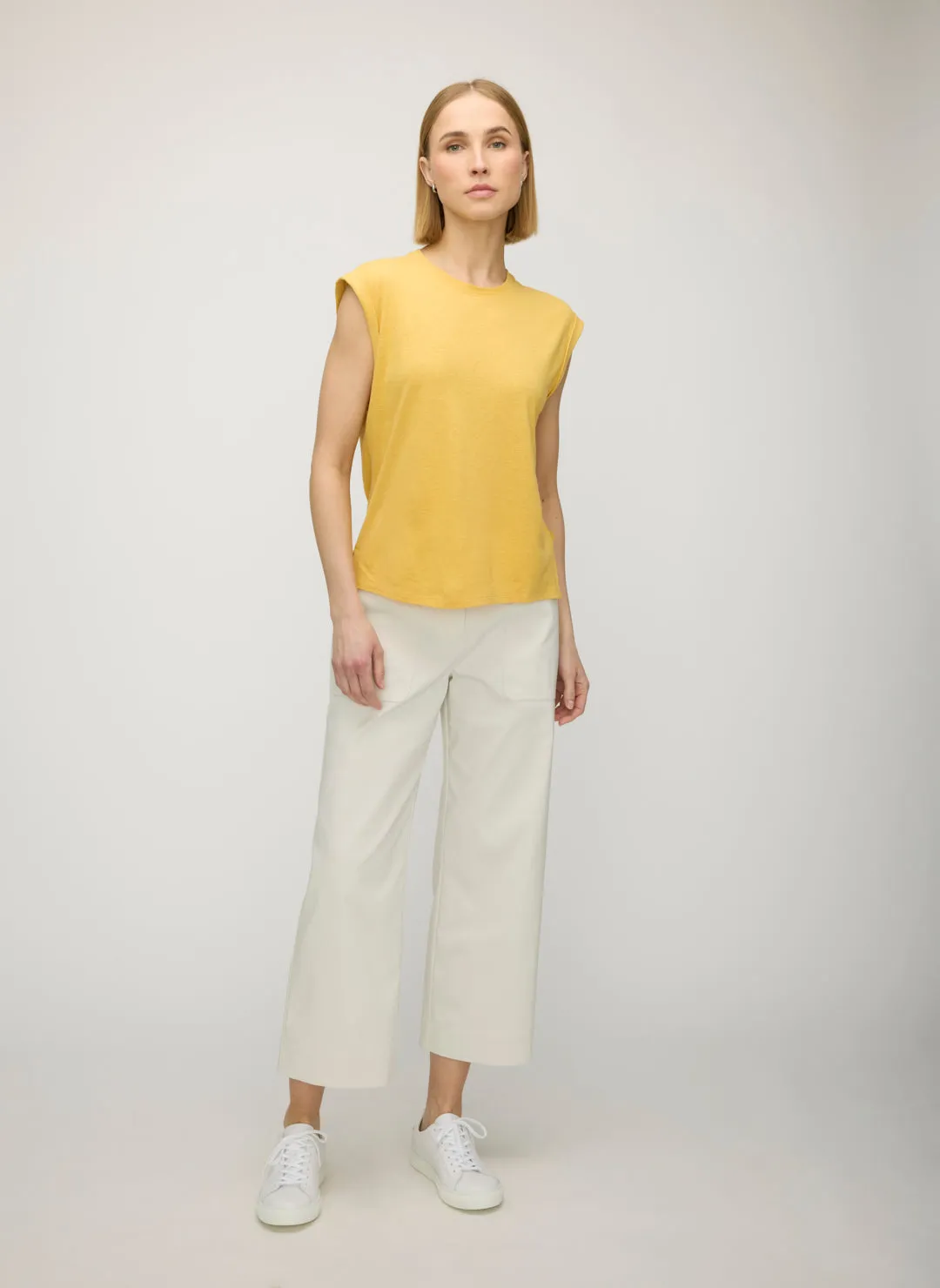 Luna Linen Muscle Tank sold by Kit and Ace product image thumbnail 2