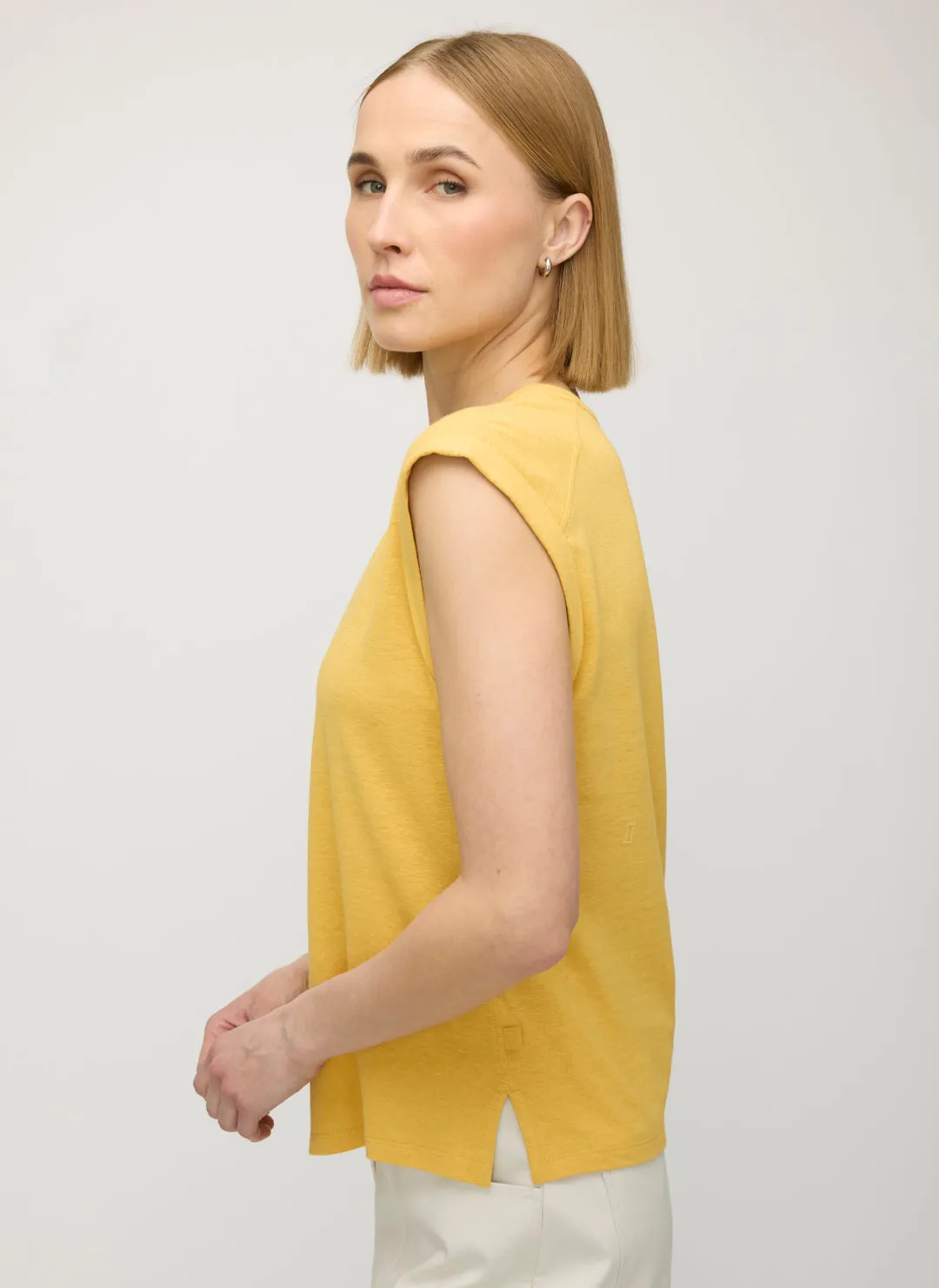 Luna Linen Muscle Tank sold by Kit and Ace product image thumbnail 4