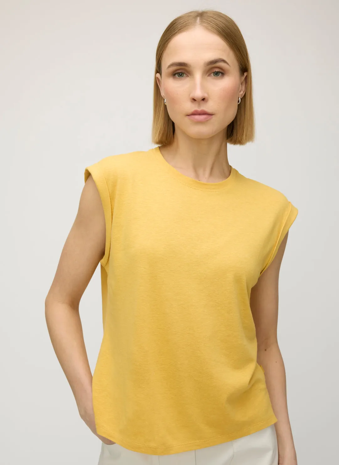 Luna Linen Muscle Tank sold by Kit and Ace