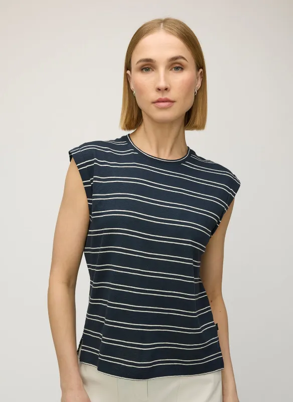 Luna Linen Muscle Tank sold by Kit and Ace