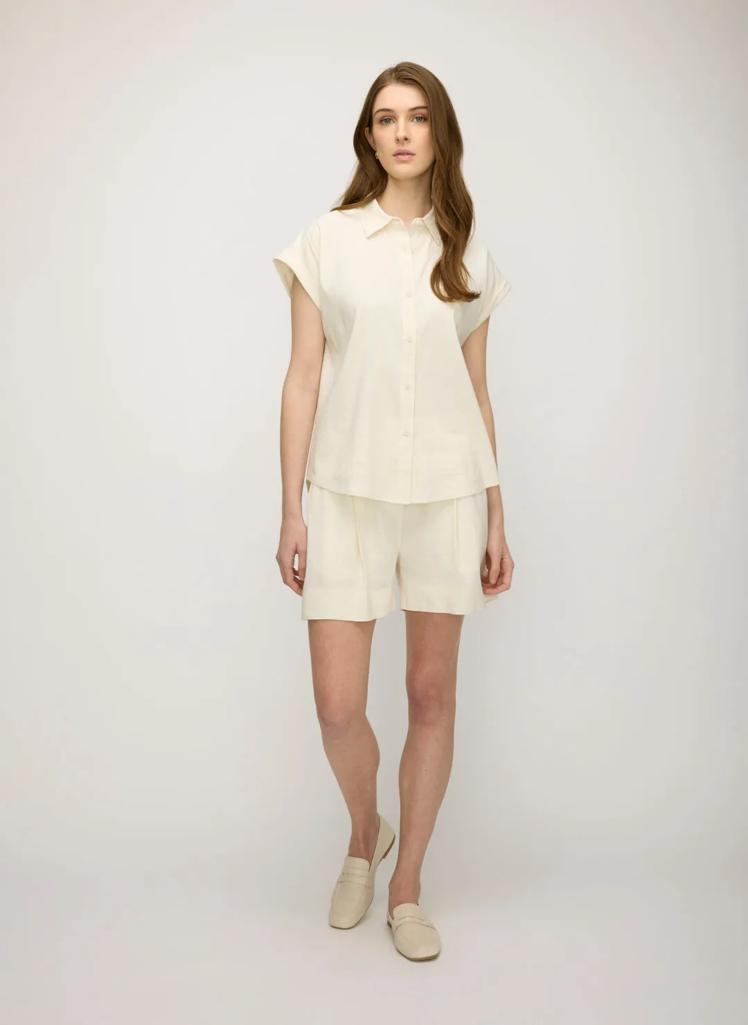 Lyon Linen Shorts sold by Kit and Ace