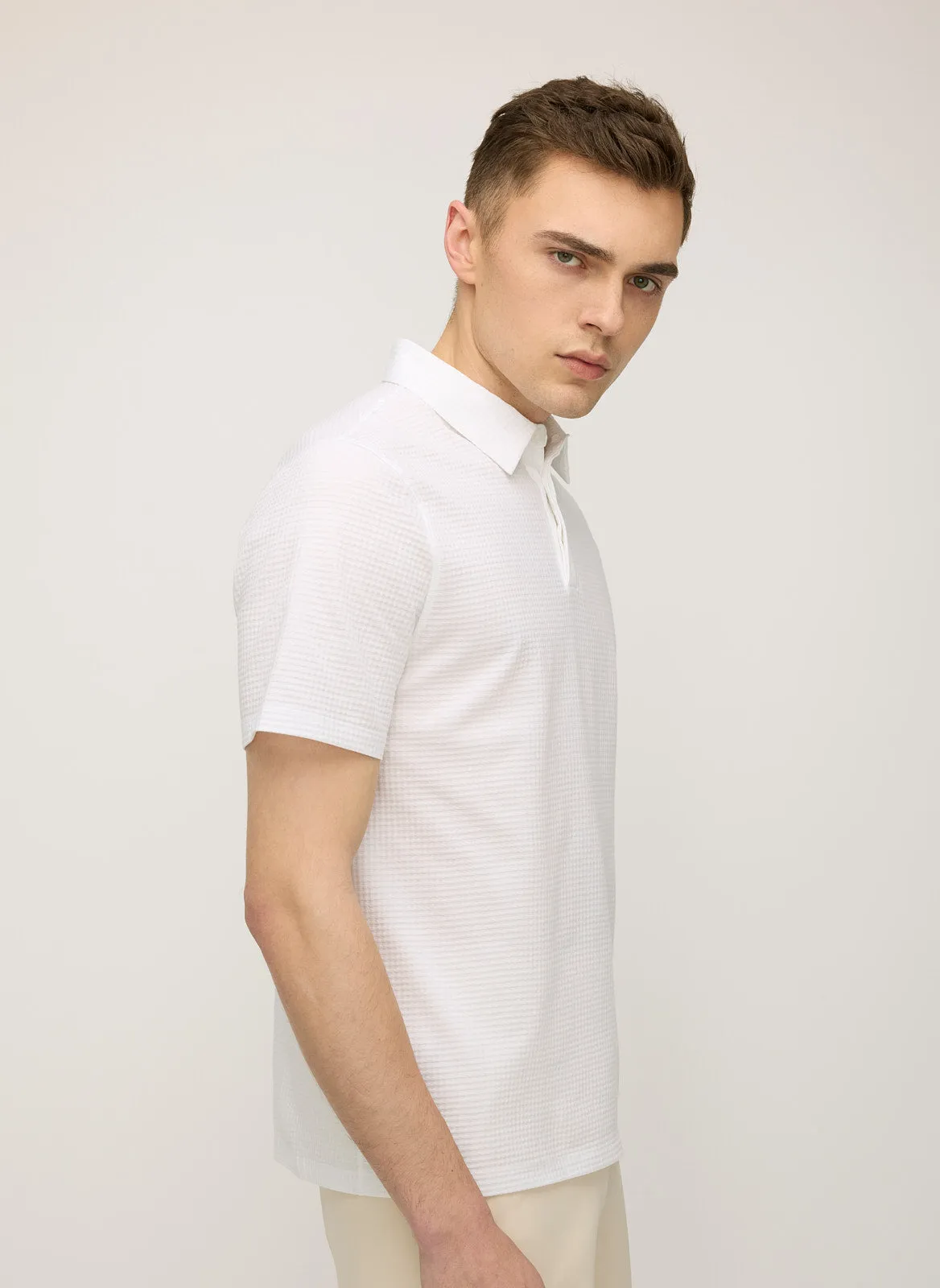 City Tech Textured Camp Shirt sold by Kit and Ace product image thumbnail 3