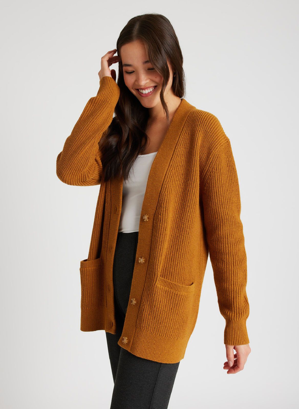 Weekend Merino Cardigan sold by Kit and Ace