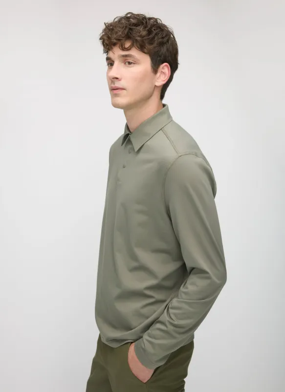 City Tech Long Sleeve Polo sold by Kit and Ace