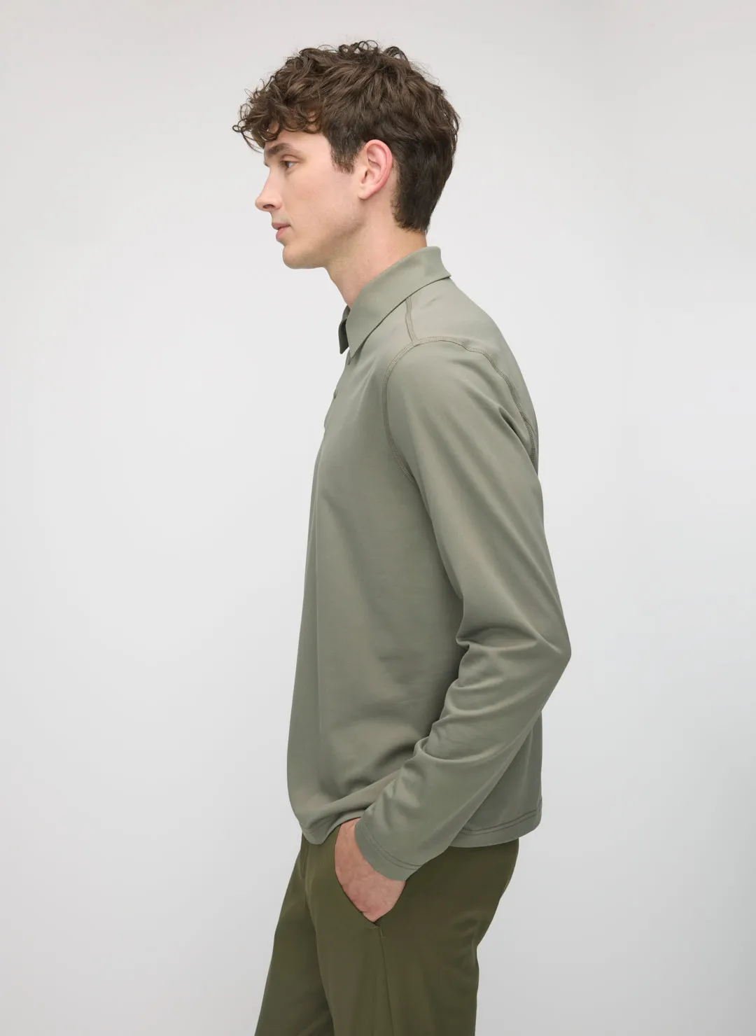 City Tech Long Sleeve Polo sold by Kit and Ace product image thumbnail 5