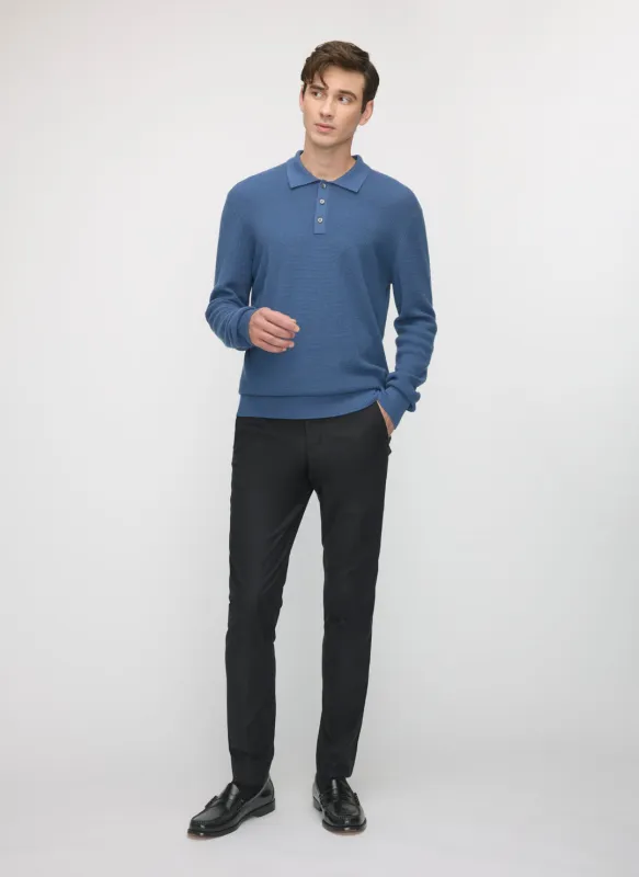 Timeless Merino Polo Sweater sold by Kit and Ace