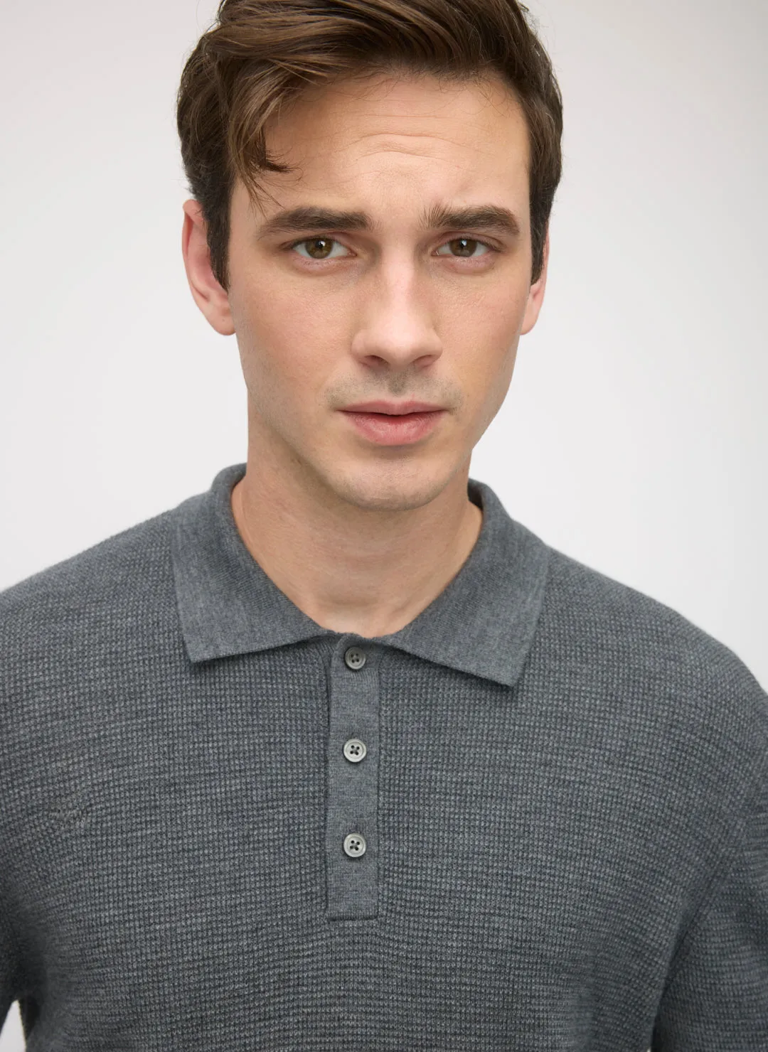 Timeless Merino Polo Sweater sold by Kit and Ace product image thumbnail 5