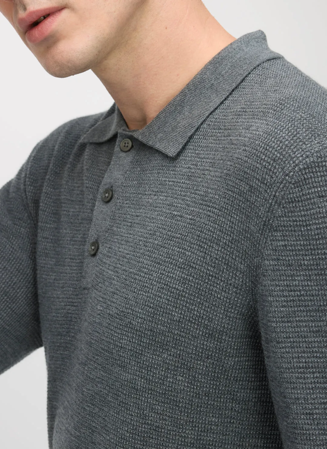 Timeless Merino Polo Sweater sold by Kit and Ace product image thumbnail 2