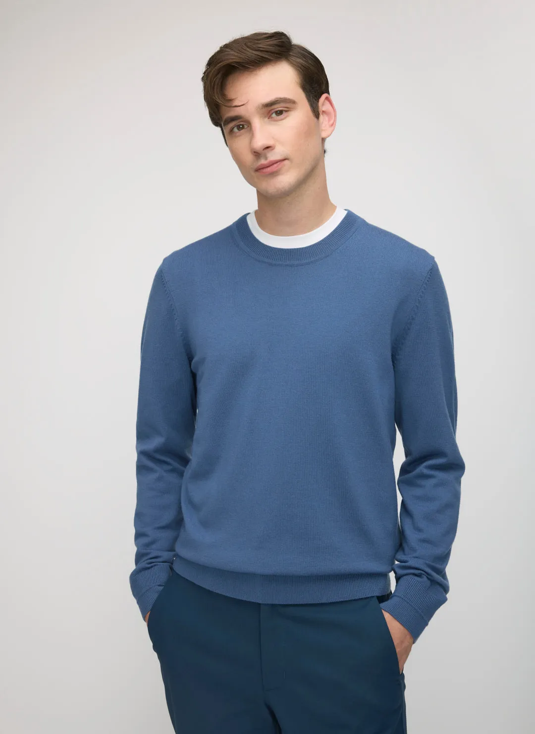 Hillside Merino Crewneck Sweater sold by Kit and Ace