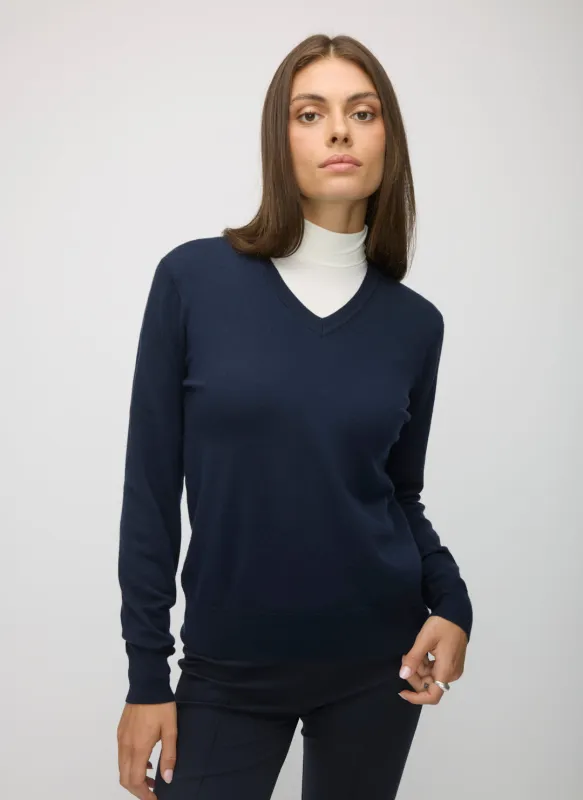 Transition Merino V Neck Sweater sold by Kit and Ace