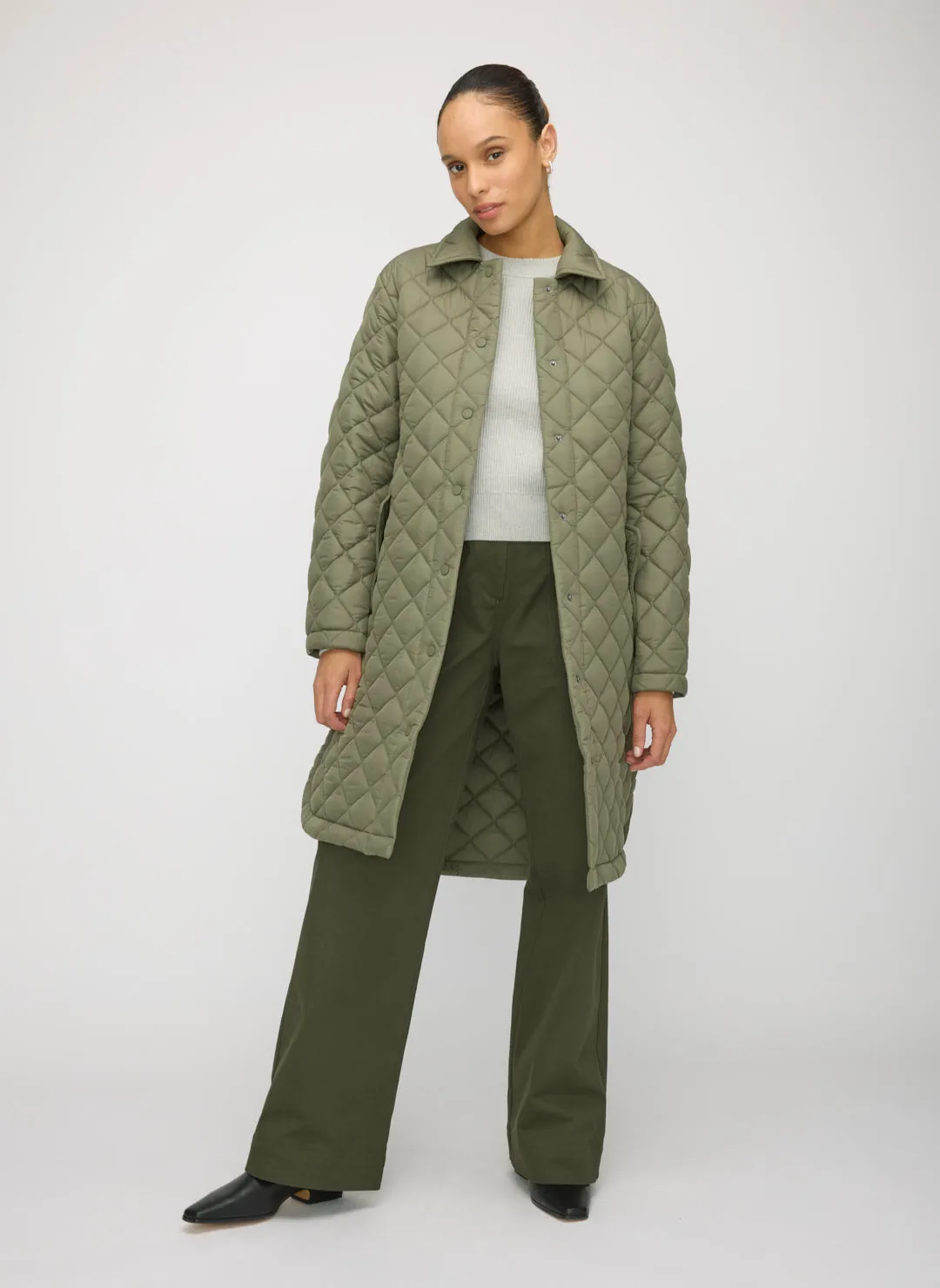 Oslo Recycled Quilted Coat sold by Kit and Ace product image thumbnail 2