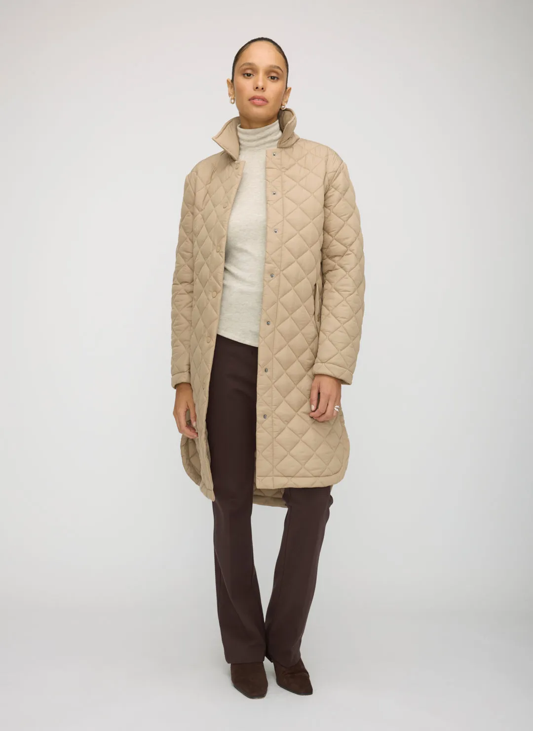 Oslo Recycled Quilted Coat sold by Kit and Ace product image thumbnail 4