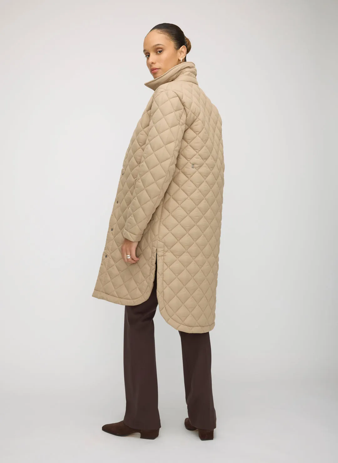 Oslo Recycled Quilted Coat sold by Kit and Ace product image thumbnail 5