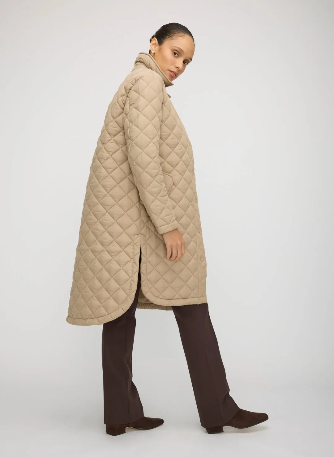 Oslo Recycled Quilted Coat sold by Kit and Ace product image thumbnail 3