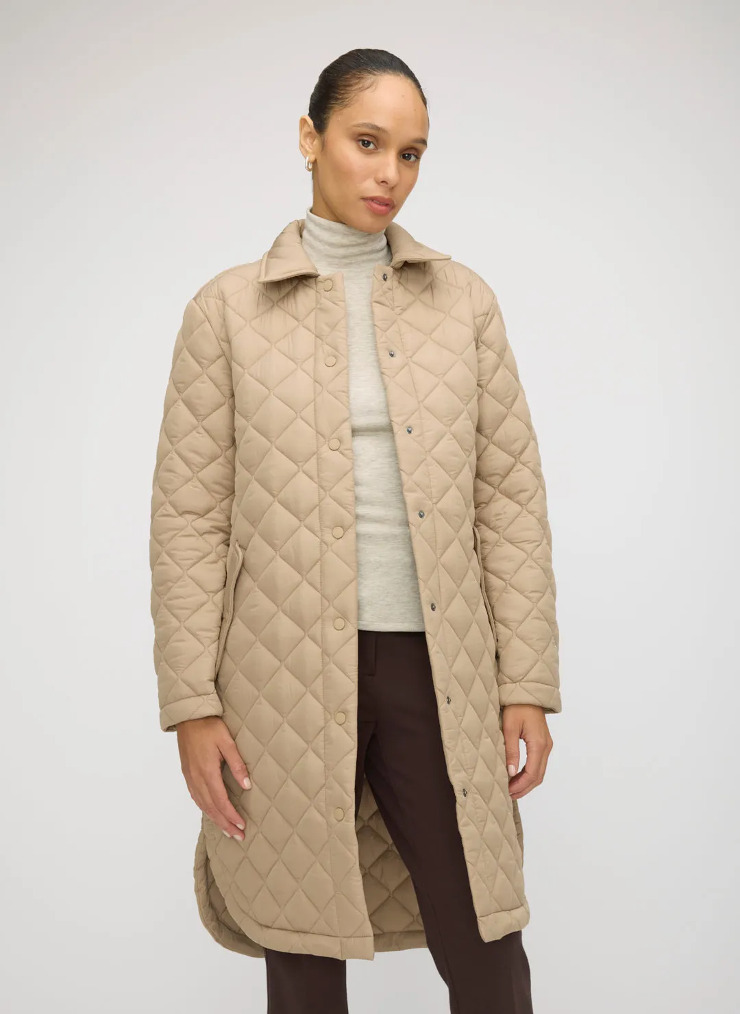 Oslo Recycled Quilted Coat sold by Kit and Ace