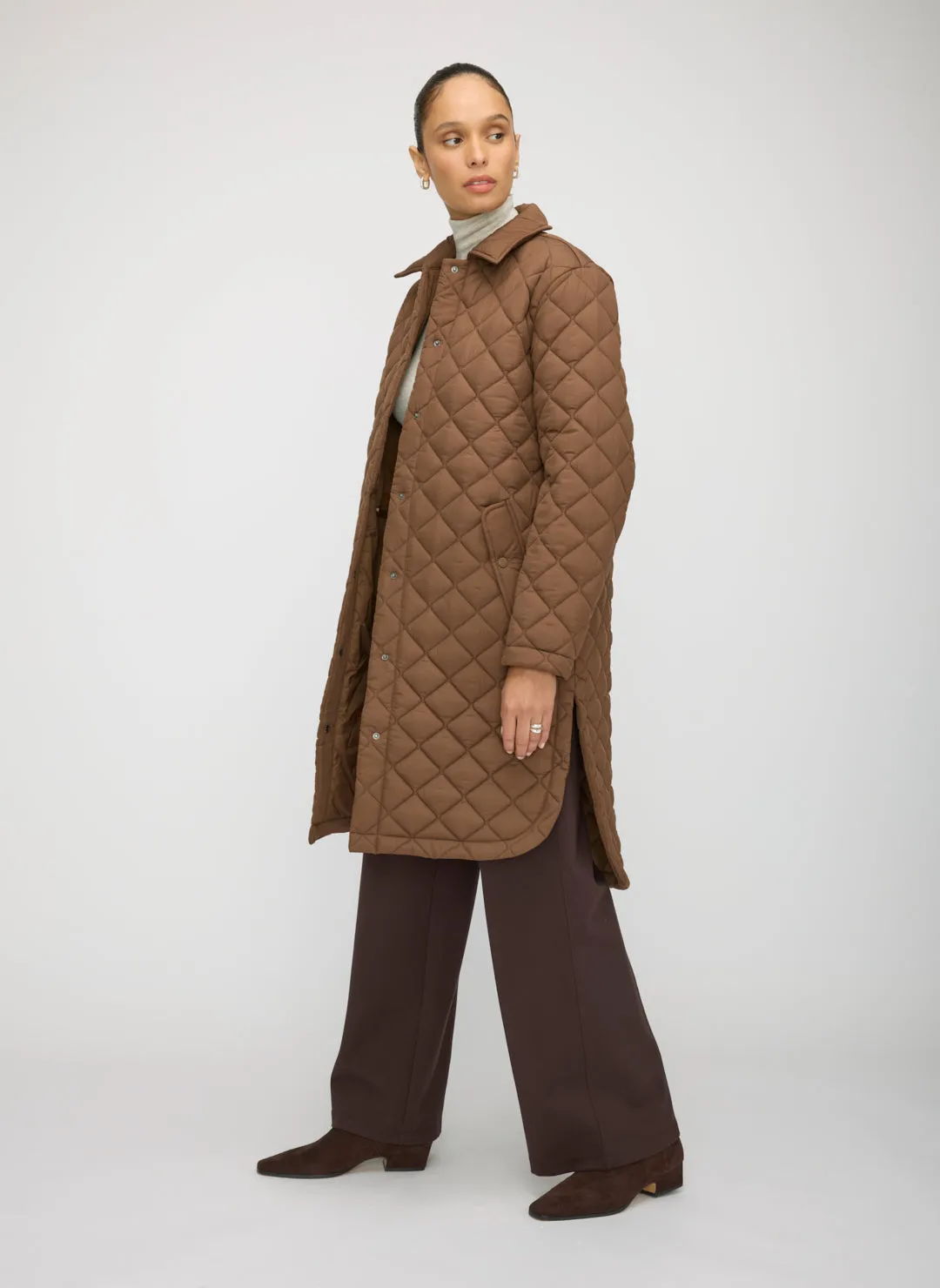 Oslo Recycled Quilted Coat sold by Kit and Ace product image thumbnail 3