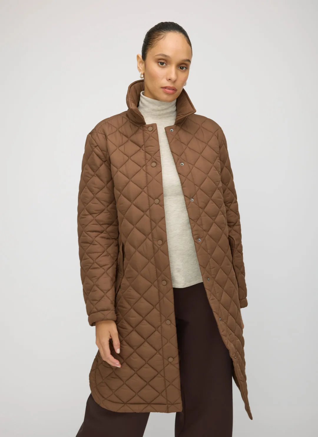 Oslo Recycled Quilted Coat sold by Kit and Ace
