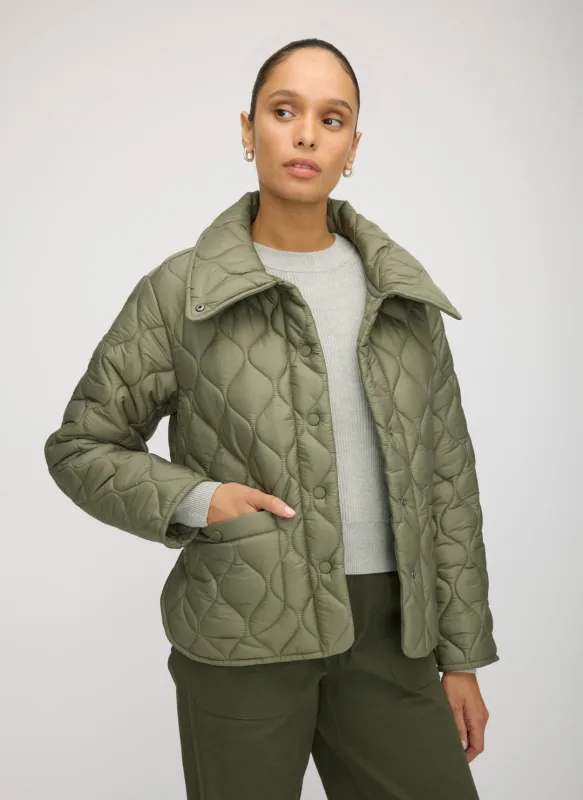 Oslo Recycled Quilted Jacket sold by Kit and Ace