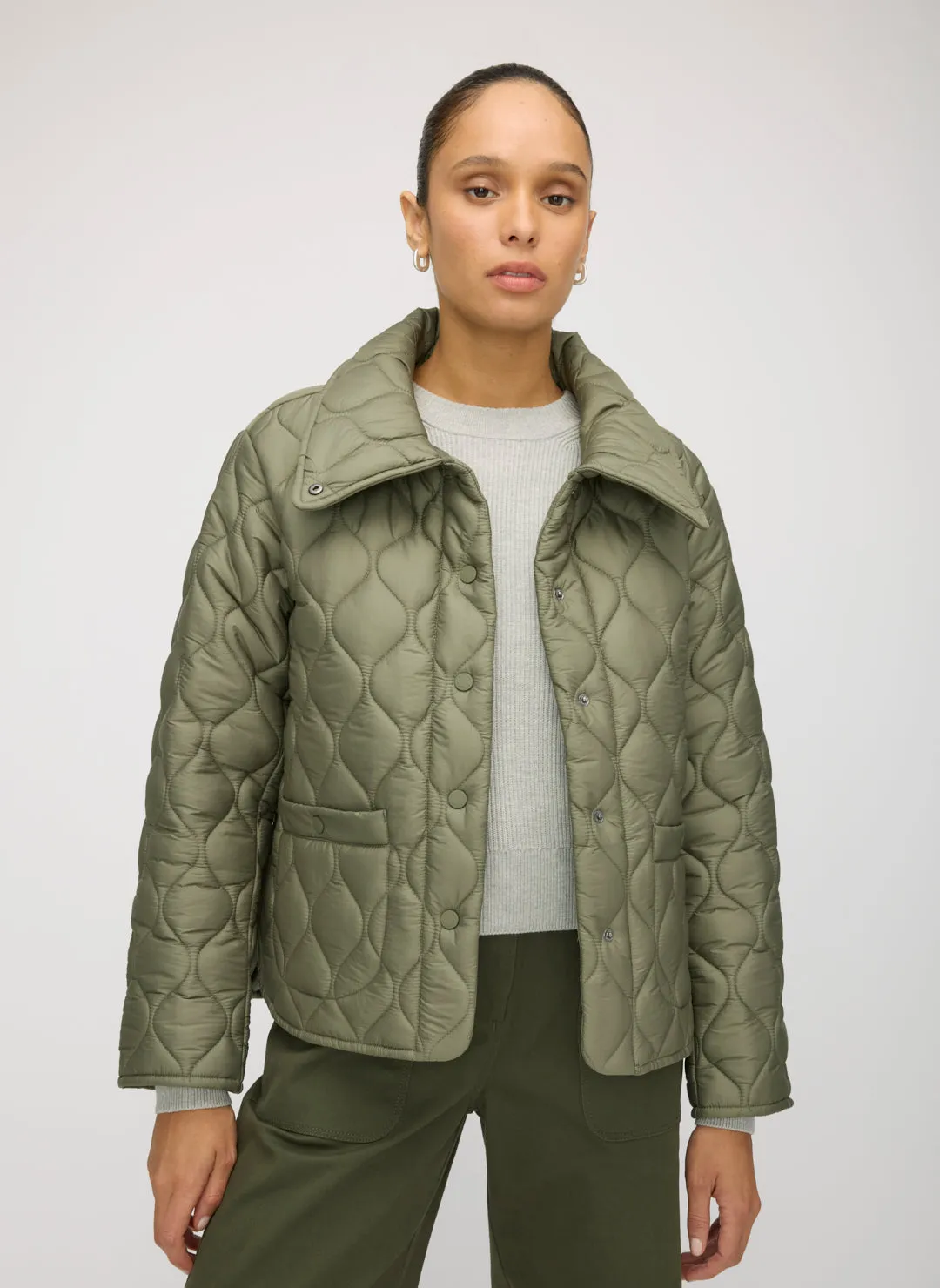 Oslo Recycled Quilted Jacket sold by Kit and Ace product image thumbnail 5