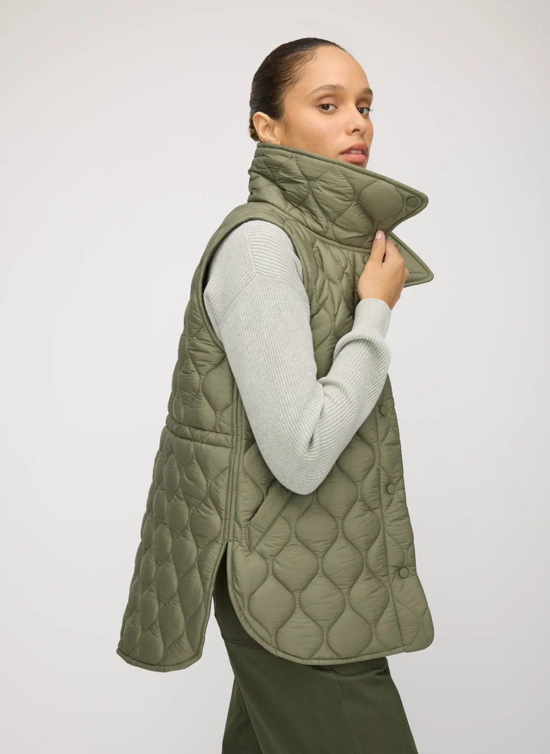 Oslo Recycled Quilted Vest sold by Kit and Ace product image thumbnail 3