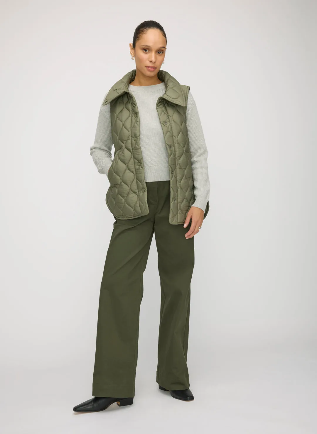 Oslo Recycled Quilted Vest sold by Kit and Ace product image thumbnail 2