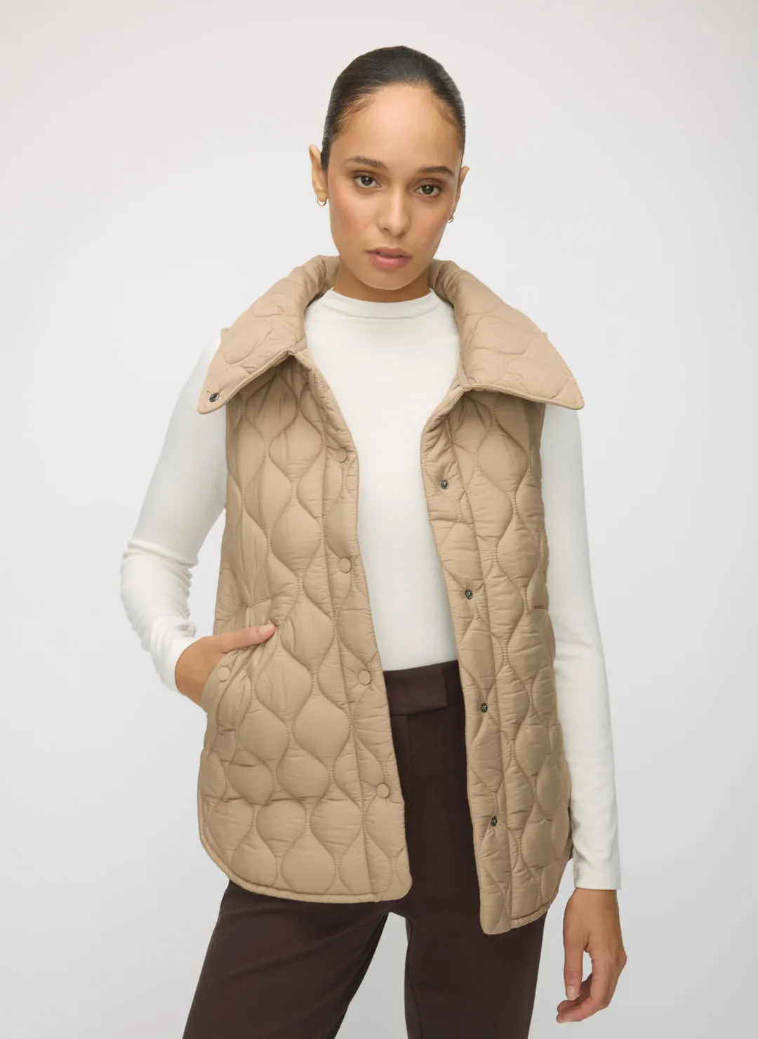 Oslo Recycled Quilted Vest sold by Kit and Ace