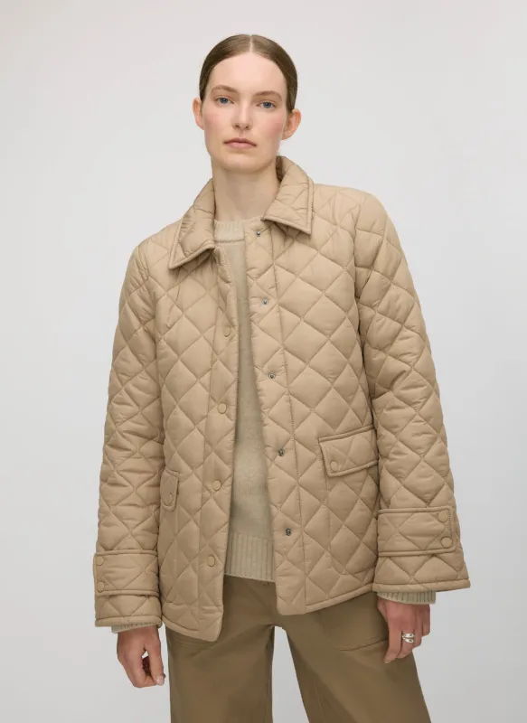 Oslo Recycled Quilted Classic Jacket sold by Kit and Ace
