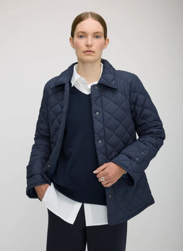 Oslo Recycled Quilted Classic Jacket sold by Kit and Ace