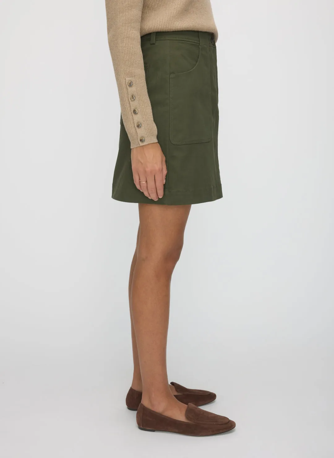 Colette Mini Twill Skirt sold by Kit and Ace product image thumbnail 2