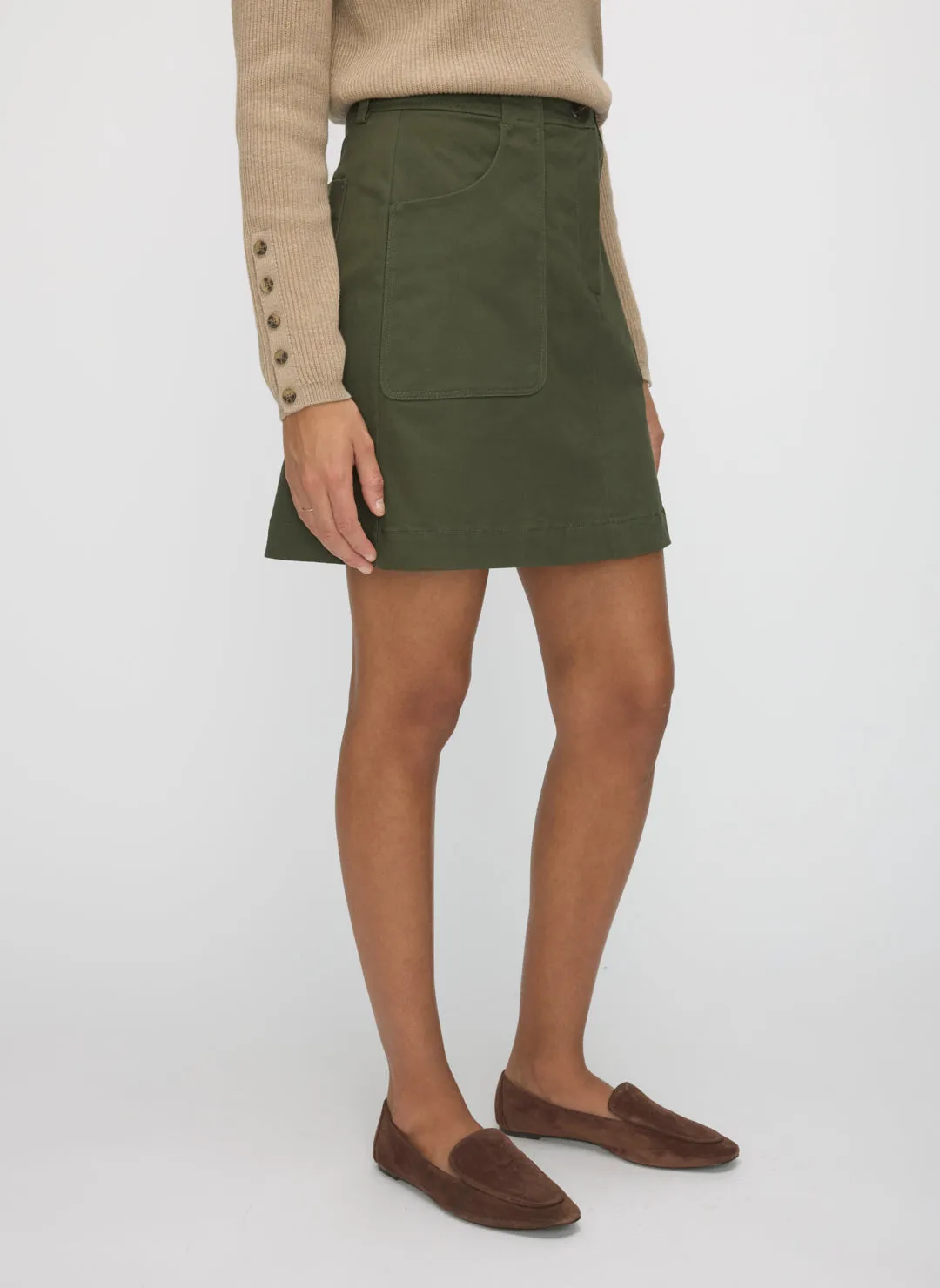 Colette Mini Twill Skirt sold by Kit and Ace product image thumbnail 3