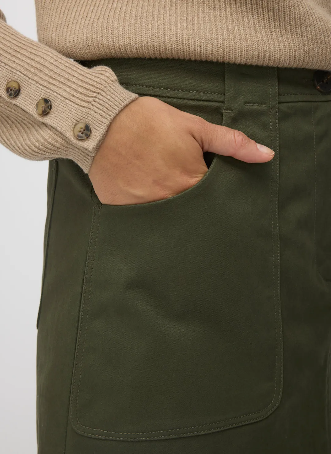 Colette Mini Twill Skirt sold by Kit and Ace product image thumbnail 5