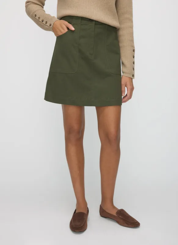 Colette Mini Twill Skirt made by Kit and Ace