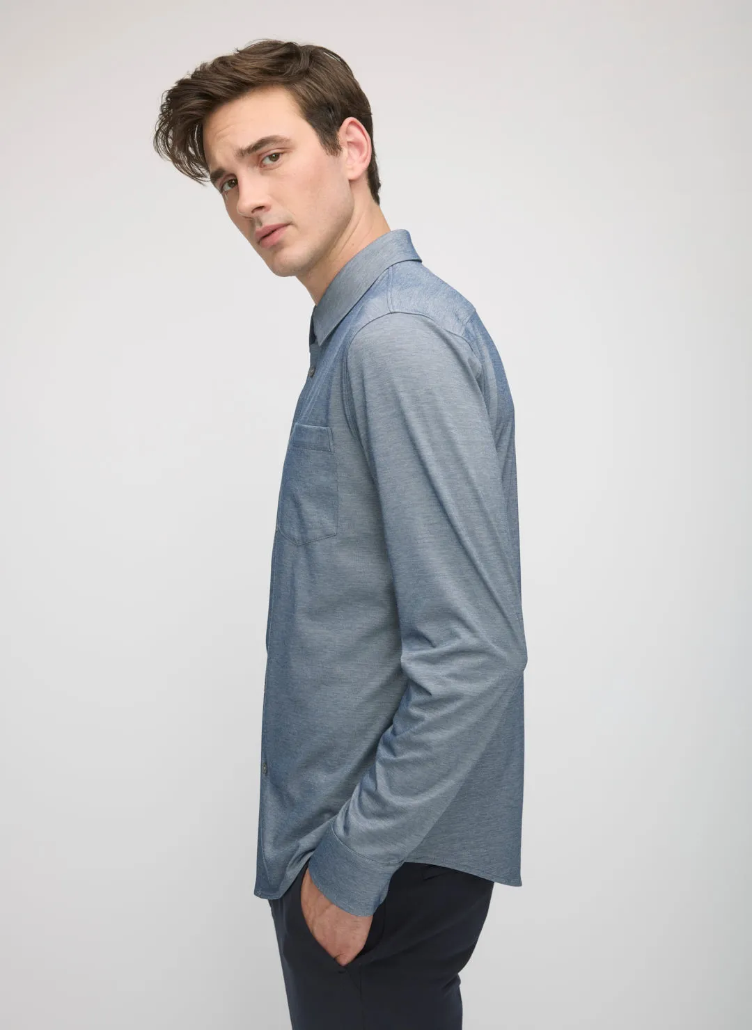 City Tech Long Sleeve Classic Fit Shirt sold by Kit and Ace product image thumbnail 4