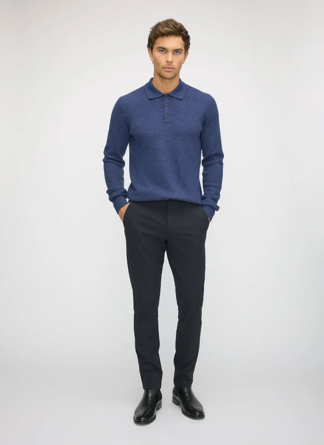 Nord Merino Polo Sweater sold by Kit and Ace product image thumbnail 2