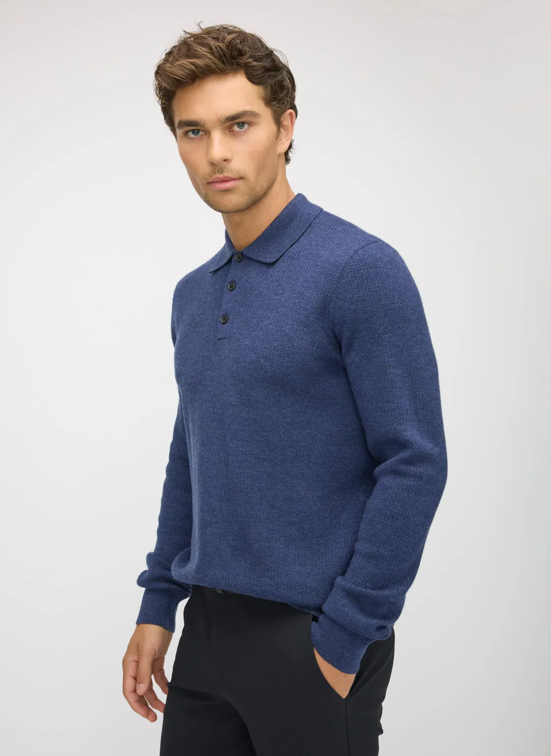 Nord Merino Polo Sweater sold by Kit and Ace product image thumbnail 5