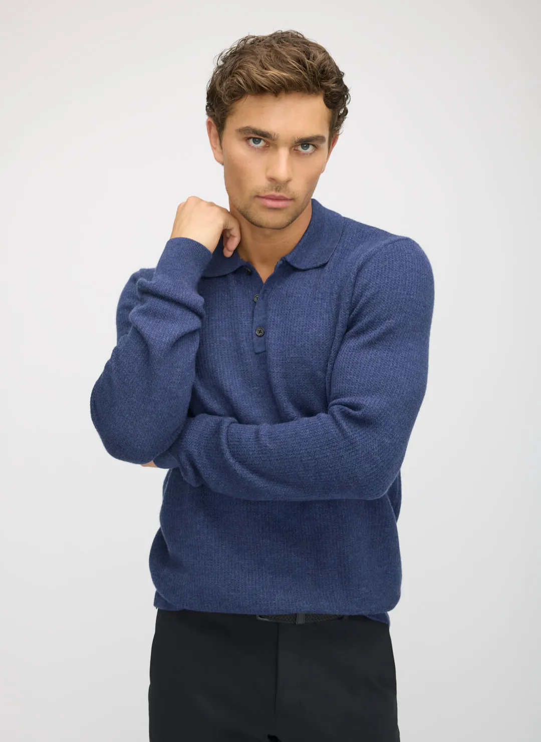 Nord Merino Polo Sweater sold by Kit and Ace product image thumbnail 3