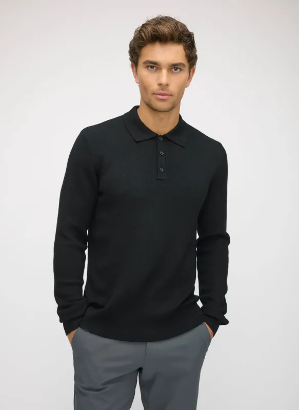 Nord Merino Polo Sweater sold by Kit and Ace