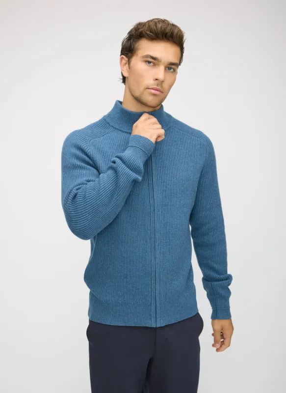 Merino Cotton Full Zip Sweater sold by Kit and Ace