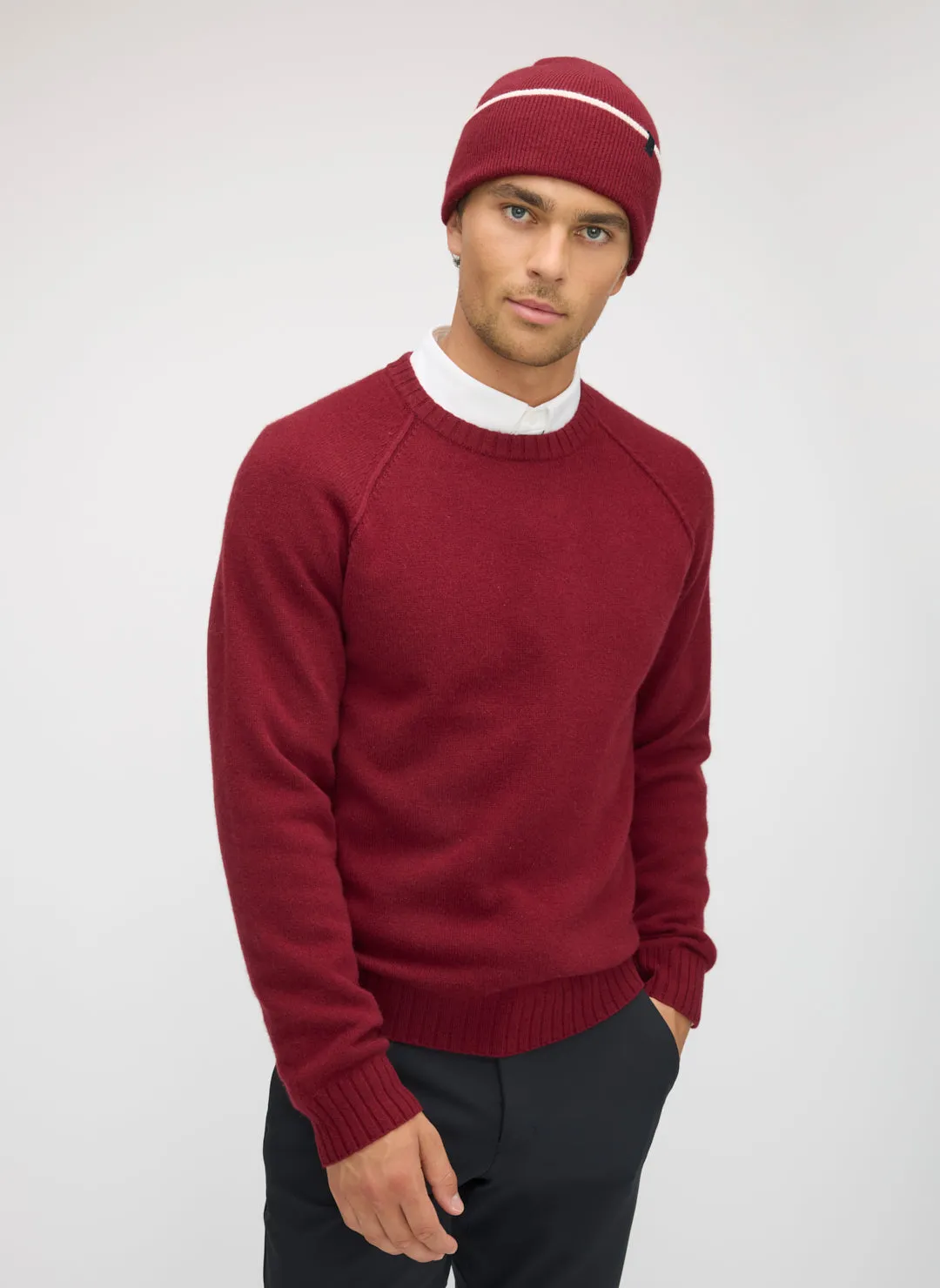 Cashmere Merino Raglan Sweater sold by Kit and Ace