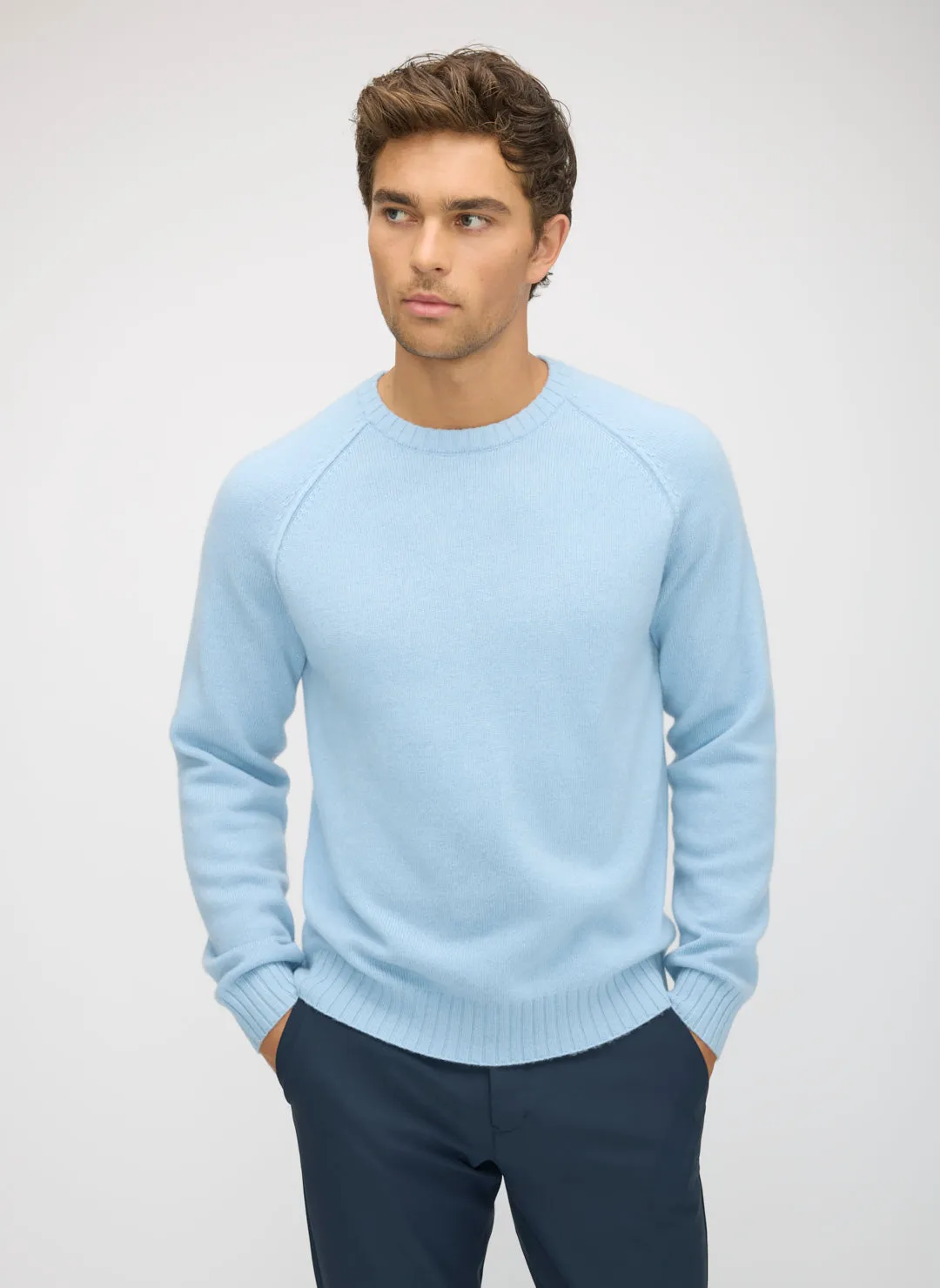 Cashmere Merino Raglan Sweater sold by Kit and Ace