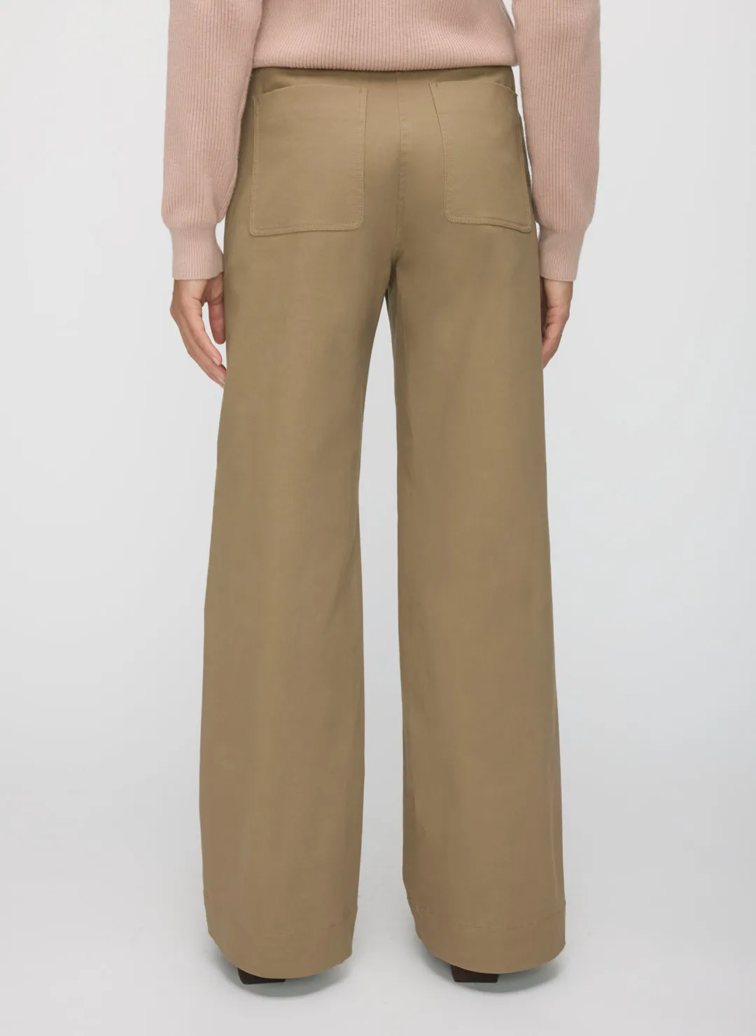 Colette Wide Leg Twill Pants sold by Kit and Ace product image thumbnail 4