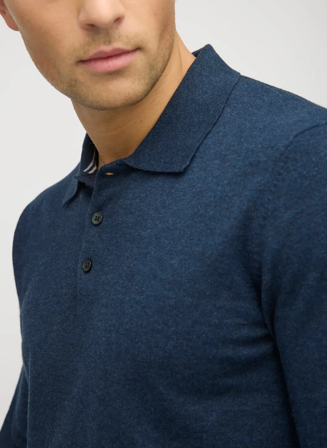 Cotton Cashmere Polo Sweater sold by Kit and Ace product image thumbnail 2