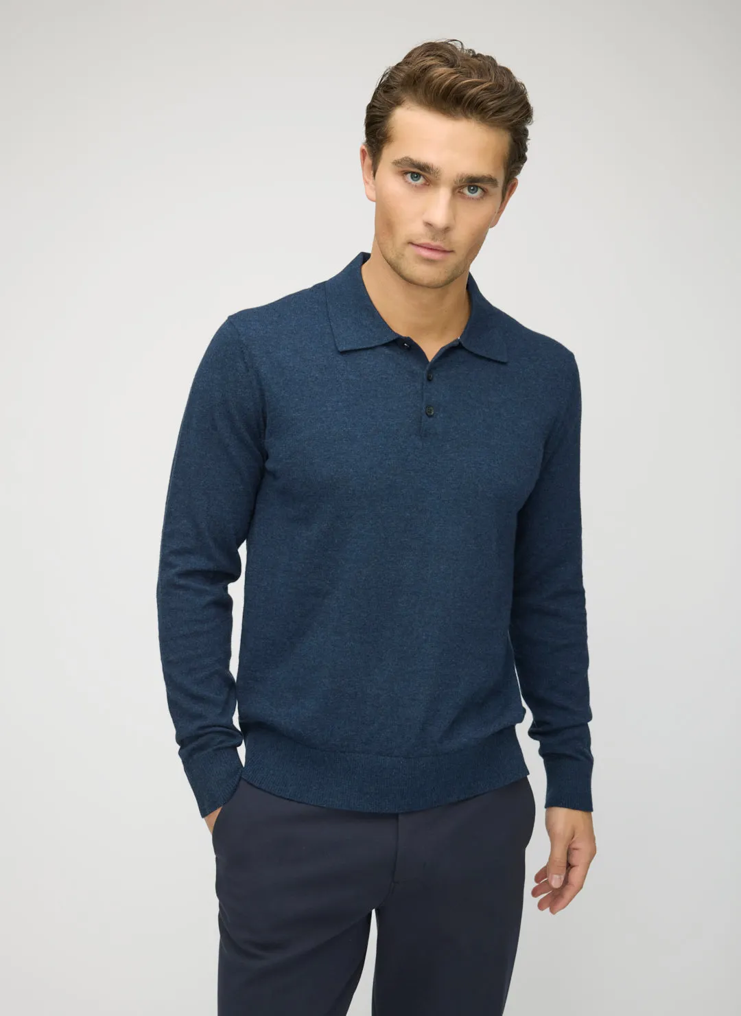 Cotton Cashmere Polo Sweater sold by Kit and Ace product image thumbnail 5