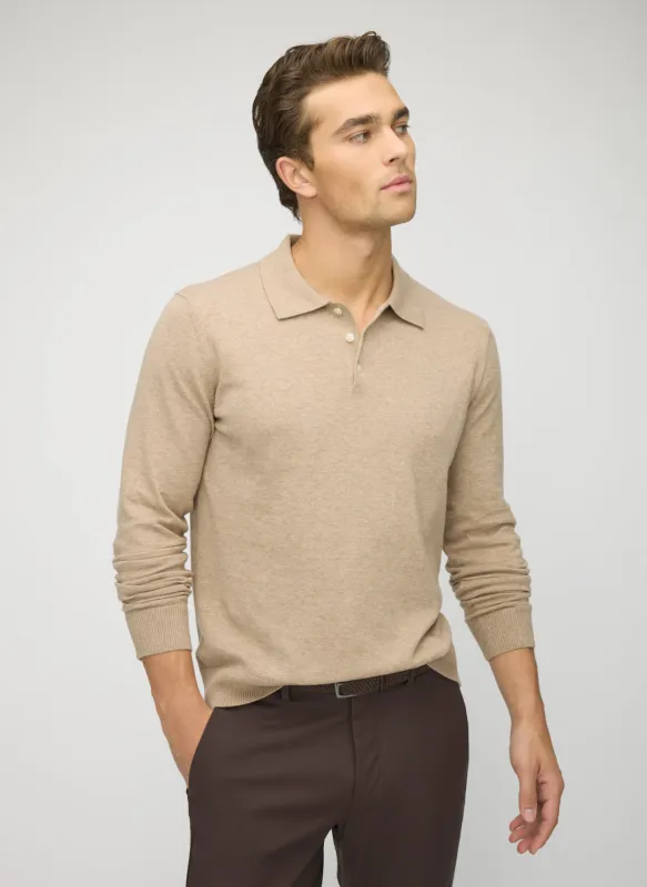 Cotton Cashmere Polo Sweater sold by Kit and Ace
