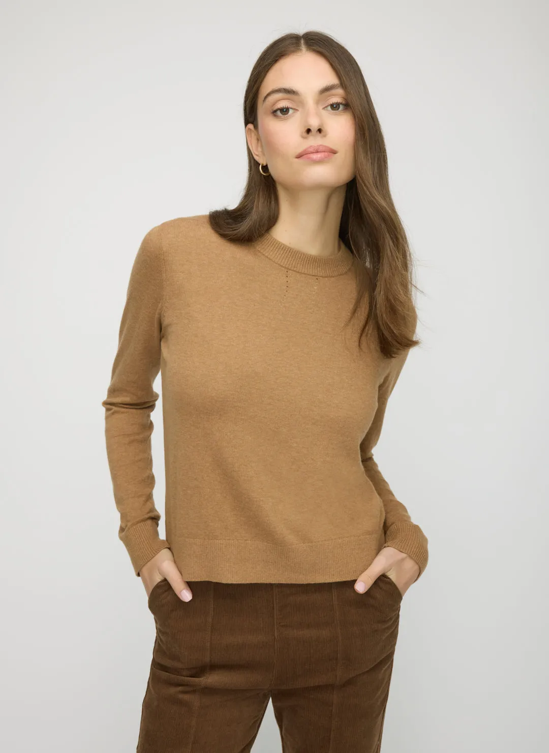 Cotton Cashmere Crewneck sold by Kit and Ace