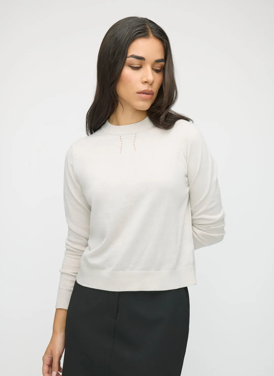 Cotton Cashmere Crewneck sold by Kit and Ace