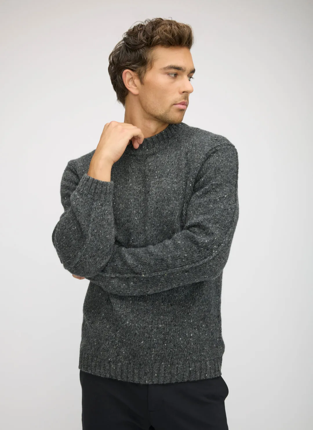 Donegal Funnel Neck Sweater sold by Kit and Ace product image thumbnail 3