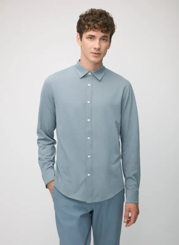 City Tech Slim Fit Birdseye Shirt sold by Kit and Ace